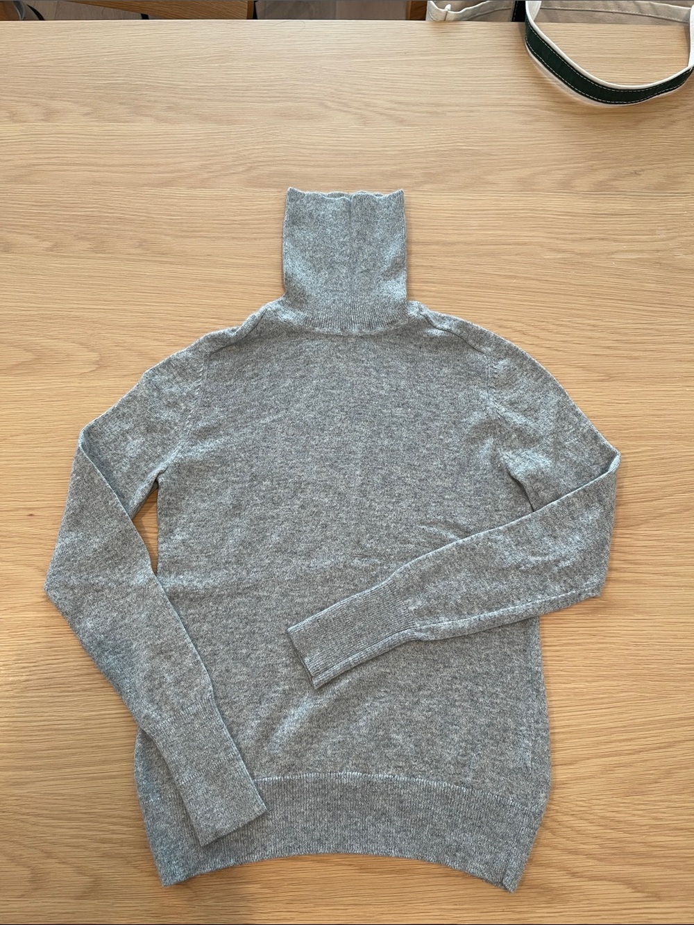 Everlane Gray Cashmere Turtleneck Sweater